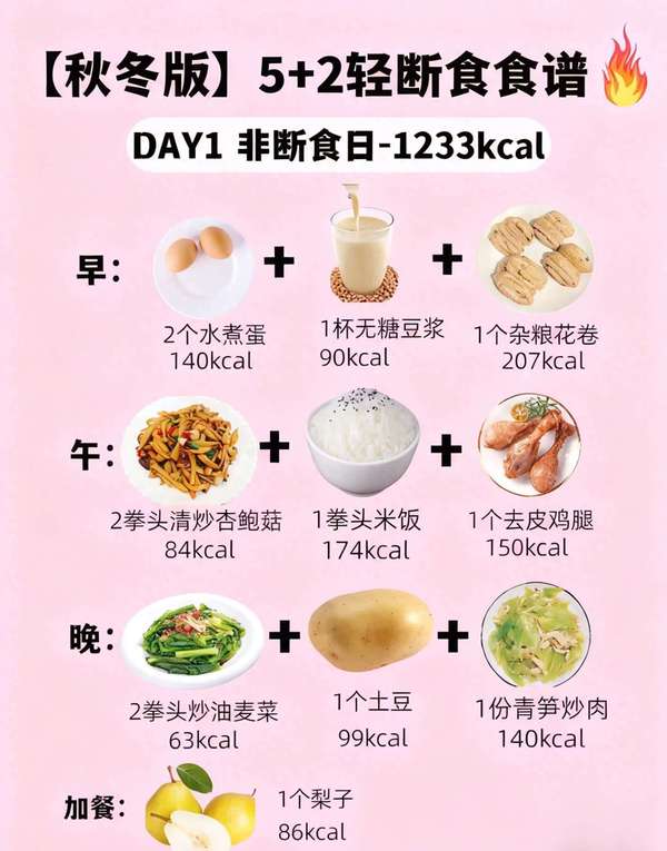5+2饮食食谱(秋冬5+2食谱，吃饱不挨饿还咔咔掉秤！)